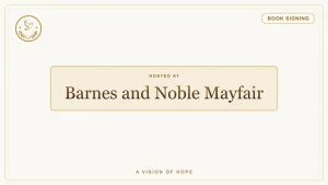 Barnes & Noble Mayfair Book Signing | Andrew Drasen | A Vision of Hope event flyer