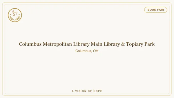 Columbus Book Festival event flyer