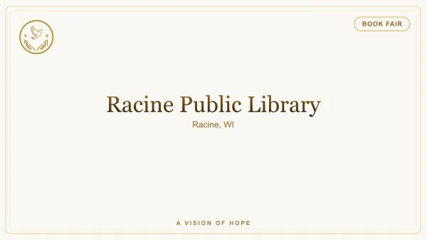 Racine Author Showcase event flyer