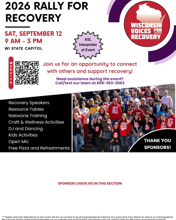 Rally for Recovery event flyer
