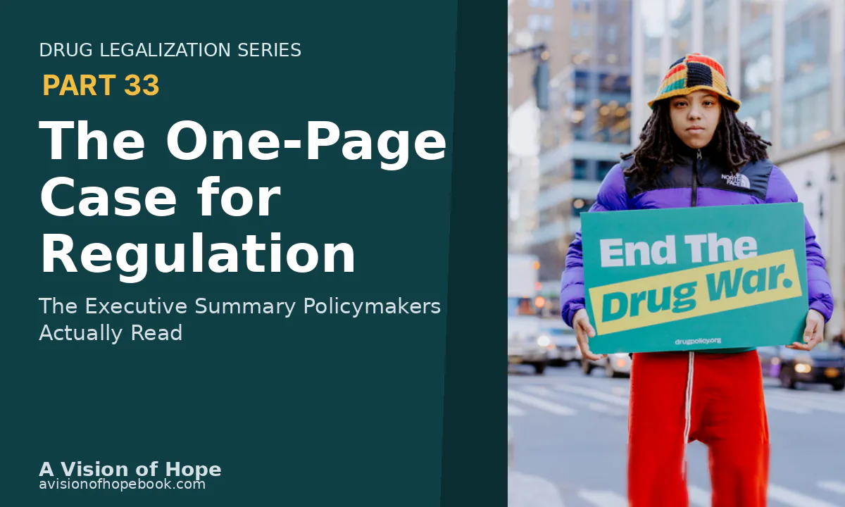 Graphic: The One-Page Case for Drug Regulation — Part 33 executive summary for policymakers